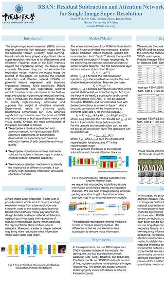 RSAN: Residual Subtraction and Attention Network for Single Image Super-Resolution