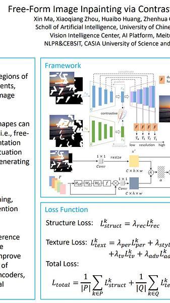 Free-Form Image Inpainting via Contrastive Attention Network