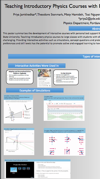 Teaching Introductory Physics Courses with Interactive Activities & Personalized Support