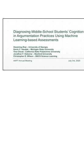 Diagnosing Middle-School Students’ Cognition in Argumentation Practices Using Machine Learning-based Assessments