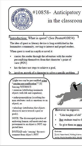 Anticipatory Teaching Technique of “Physics Quest” in the Classroom: Light