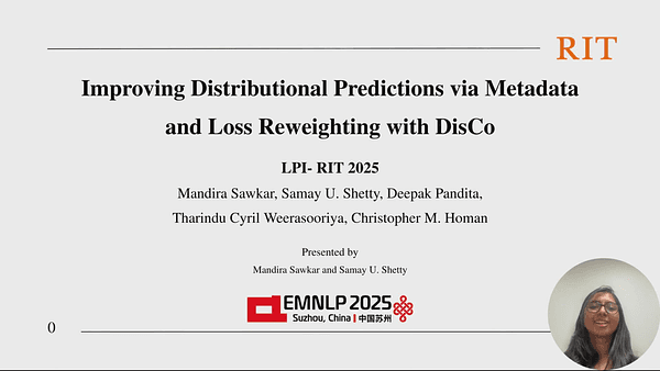LPI-RIT at LeWiDi-2025: Improving Distributional Predictions via Metadata and Loss Reweighting with DisCo