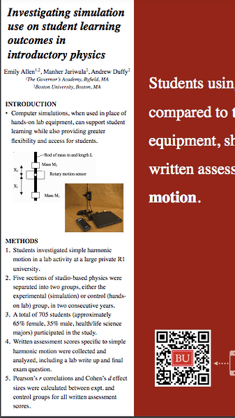 Learning Outcomes in Simple Harmonic Motion Labs Aided by Simulations