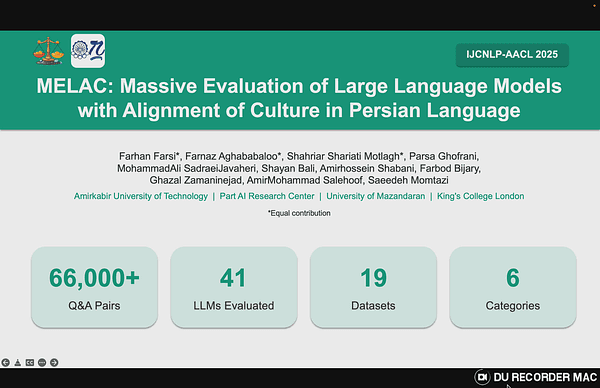 MELAC: Massive Evaluation of Large Language Models with Alignment of Culture in Persian Language