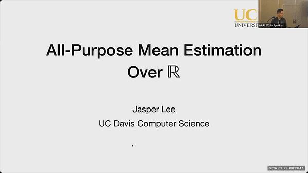 All-Purpose Mean Estimation over R