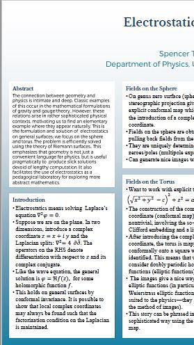 Electrostatics and Riemann Surfaces