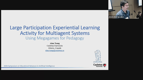 Large Participation Experiential Learning Activity for Multiagent Systems