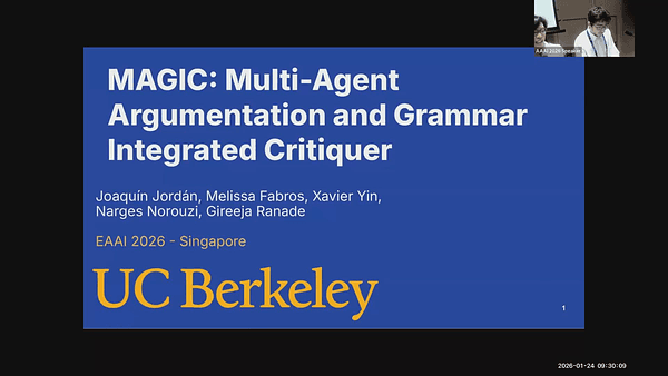 MAGIC: Multi-Agent Argumentation and Grammar Integrated Critiquer