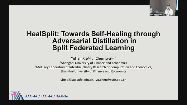 HealSplit: Towards Self-Healing Through Adversarial Distillation in Split Federated Learning