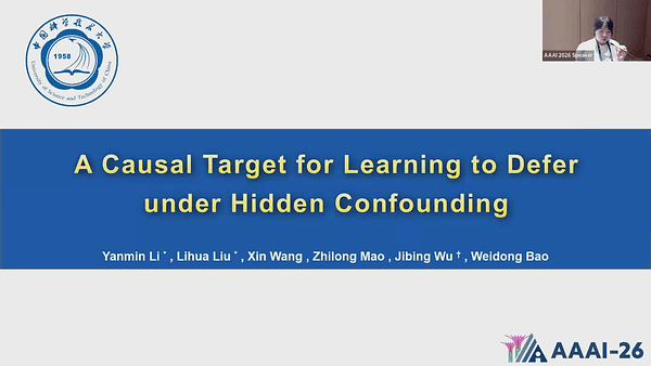A Causal Target for Learning to Defer Under Hidden Confounding