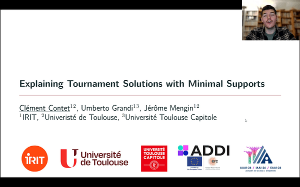 Explaining Tournament Solutions with Minimal Supports