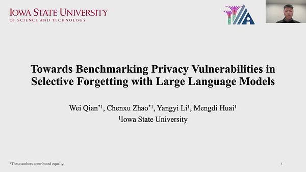 Towards Benchmarking Privacy Vulnerabilities in Selective Forgetting with Large Language Models
