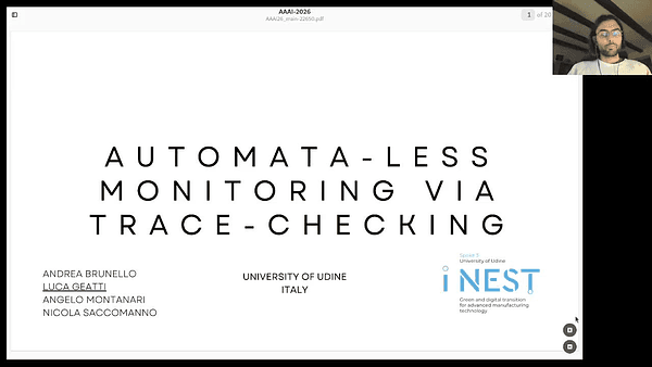 Automata-less Monitoring via Trace-Checking