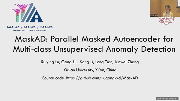 MaskAD: Parallel Masked Autoencoder for Multi-class Unsupervised Anomaly Detection