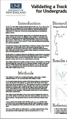 Validating a Tracker-based Biomechanical Model for Undergraduate Occupational Therapists