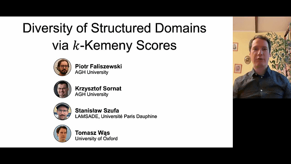 Diversity of Structured Domains via k-Kemeny Scores