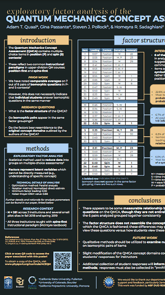 Exploratory factor analysis of the Quantum Mechanics Concept Assessment