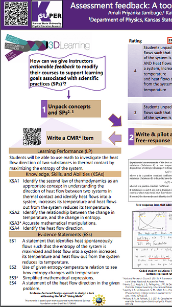 Assessment feedback: A tool to promote scientific practices in upper-division