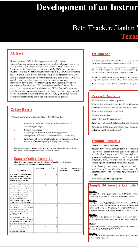 Development of an Instrument to Measure Student Assistants’ PCK-Q