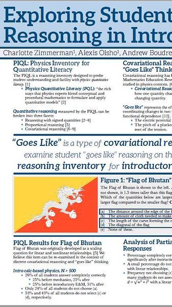 Exploring student facility with "goes like" reasoning in introductory physics