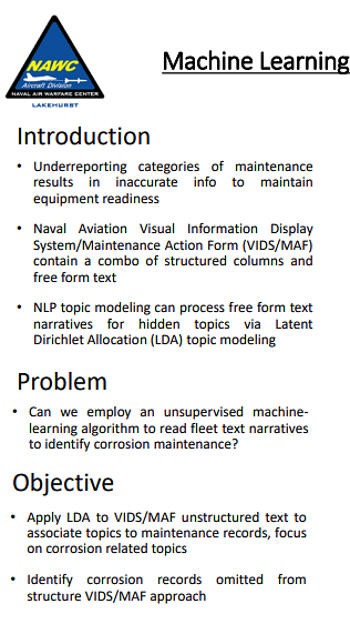 Machine Learning Approach to Corrosion Maintenance Identification