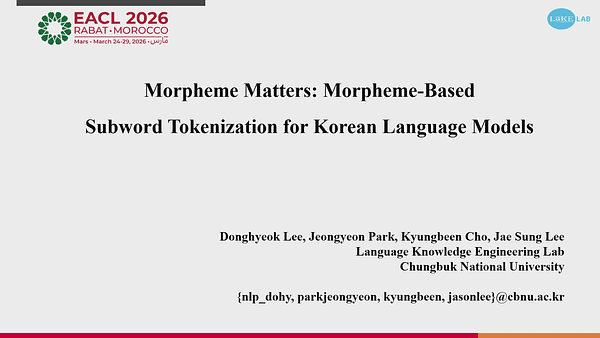 Morpheme Matters: Morpheme-Based Subword Tokenization for Korean Language Models