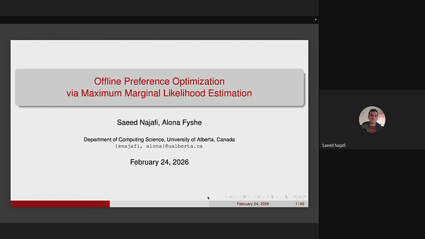 Offline Preference Optimization via Maximum Marginal Likelihood Estimation