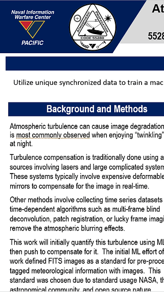 Atmospheric Turbulence Estimation from Degraded Image Data