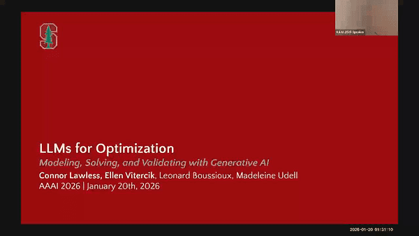 LLMs for Optimization: Modeling, Solving, and Validating with Generative AI