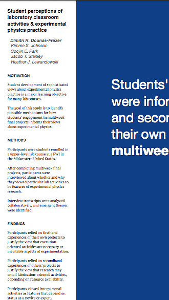 Student perceptions of laboratory classroom activities and experimental physics practice