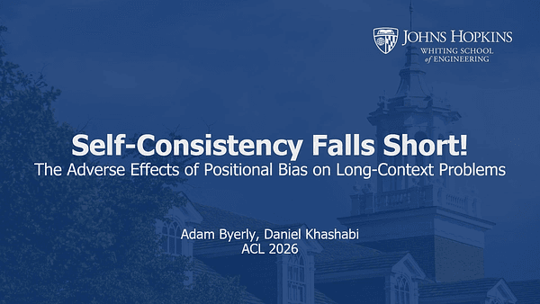 Self-Consistency Falls Short!: The Adverse Effects of Positional Bias on Long-Context Problems