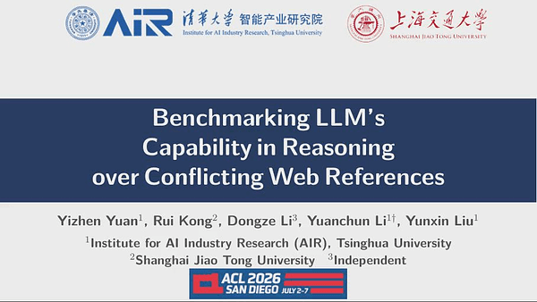 Benchmarking LLM's Capability in Reasoning over Conflicting Web References