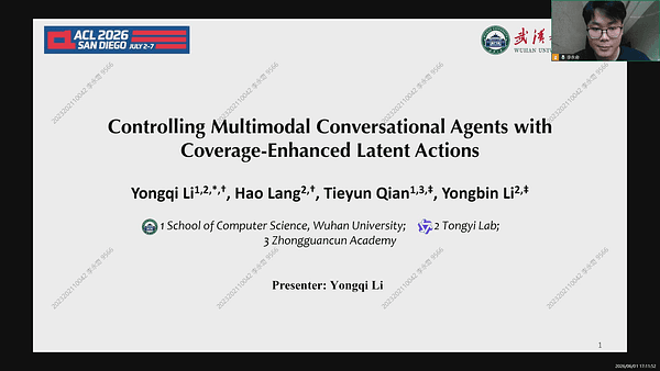 Controlling Multimodal Conversational Agents with Coverage-Enhanced Latent Actions