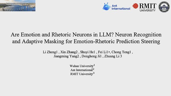 Are Emotion and Rhetoric Neurons in LLM? Neuron Recognition and Adaptive Masking for Emotion-Rhetoric Prediction Steering
