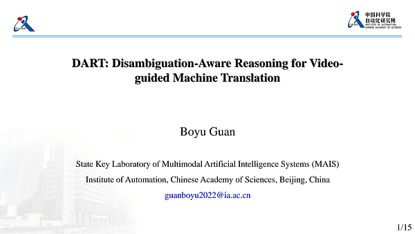 DART: Disambiguation-Aware Reasoning for Video-guided Machine Translation