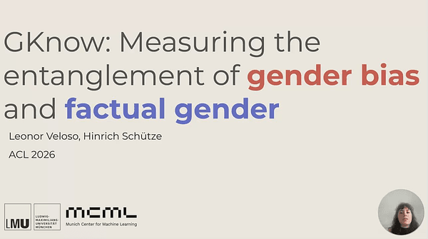 GKnow: Measuring the Entanglement of Gender Bias and Factual Gender