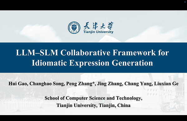 LLM-SLM Collaborative Framework of Idiomatic Expression Generation