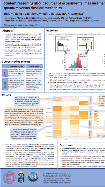 Student reasoning about sources of experimental measurement uncertainty in quantum versus classical mechanics