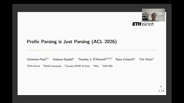 Prefix Parsing is Just Parsing
