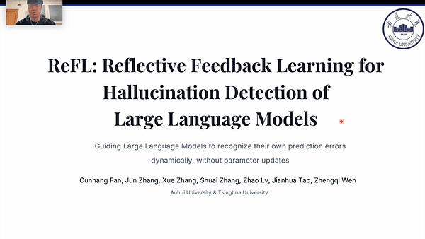 ReFL: Reflective Feedback Learning for Hallucination Detection of Large Language Models