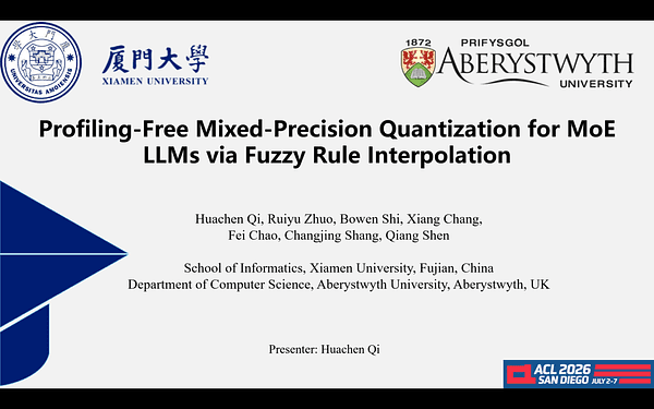 Profiling-Free Mixed-Precision Quantization for MoE LLMs via Fuzzy Rule Interpolation