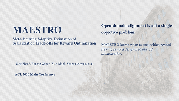 MAESTRO: Meta-learning Adaptive Estimation of Scalarization Trade-offs for Reward Optimization
