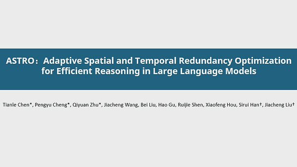Adaptive Spatial and Temporal Redundancy Optimization for Efficient Reasoning in Large Language Models