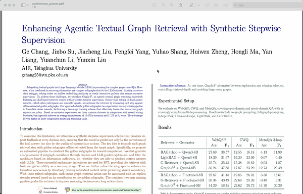 Enhancing Agentic Textual Graph Retrieval with Synthetic Stepwise Supervision