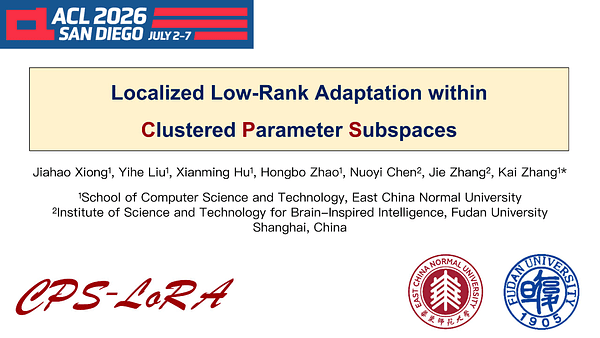 Localized Low-Rank Adaptation within Clustered Parameter Subspaces