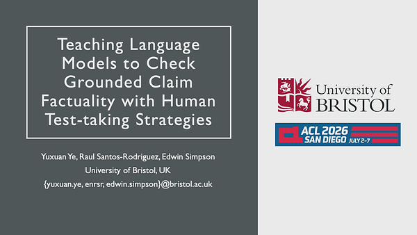 Teaching Language Models to Check Grounded Claim Factuality with Human Test-Taking Strategies