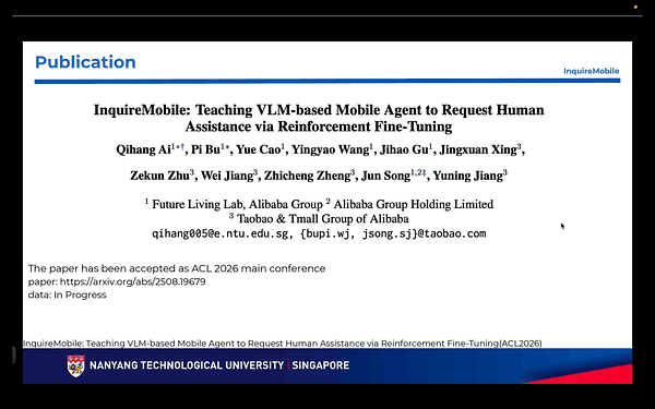 InquireMobile: Teaching VLM-based Mobile Agent to Request Human Assistance via Reinforcement Fine-Tuning