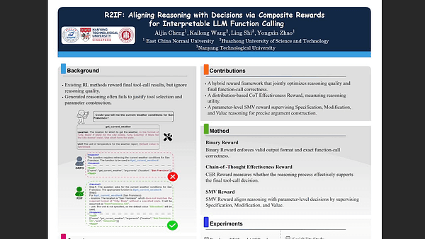 R2IF: Aligning Reasoning with Decisions via Composite Rewards for Interpretable LLM Function Calling
