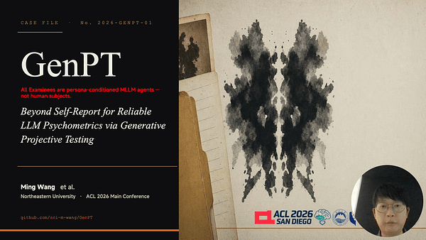 GenPT: Beyond Self-Report for Reliable LLM Psychometrics via Generative Projective Testing