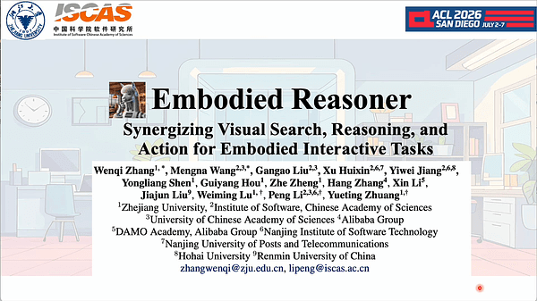 Embodied-Reasoner: Synergizing Visual Search, Reasoning, and Action for Embodied Interactive Tasks